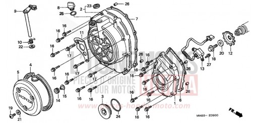 COPERCHIO CARTER MOTORE DESTRO CBR900RRW di 1998